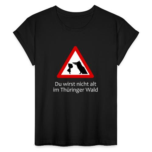 Motiv Thueringer Wald weisse Schrift - Frauen Oversize T-Shirt