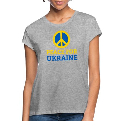 Peace for Ukraine Frieden Support Solidarität - Frauen Oversize T-Shirt