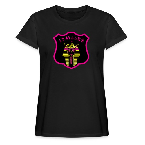 Pharaon Noir, Rose, Jaune hyper design - T-shirt décontracté Femme