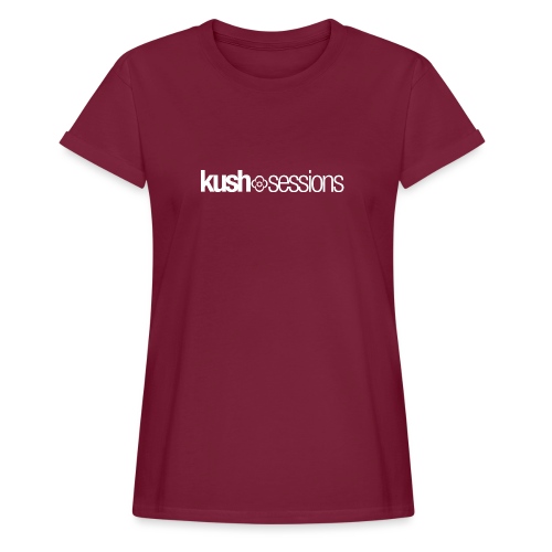 KushSessions (white logo) - Relaxed fit vrouwen T-shirt