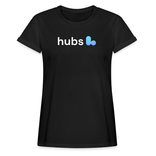Hubs Logo White - Women’s Relaxed Fit T-Shirt