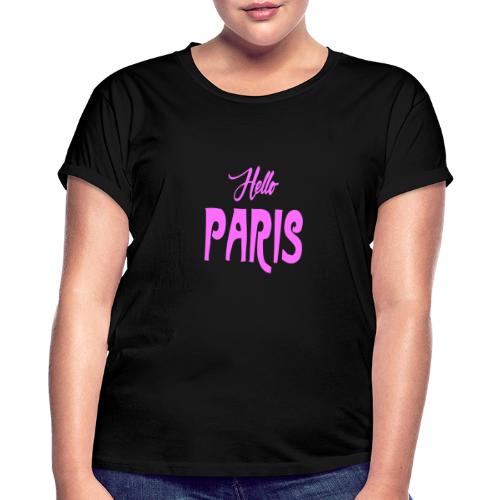 Hello Paris Paris France, Chemise Ville d’Amour - T-shirt oversize Femme
