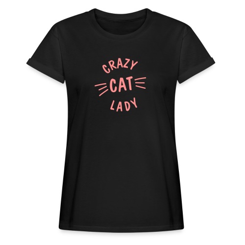 Vorschau: Crazy Cat Lady meow - Frauen Oversize T-Shirt