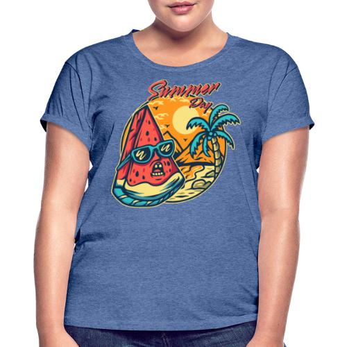 Summer Day - Wassermelone - Frauen Oversize T-Shirt