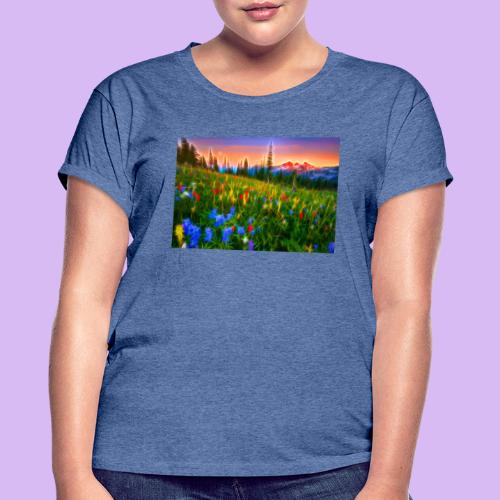 Bagliori in montagna - Maglietta ampia da donna