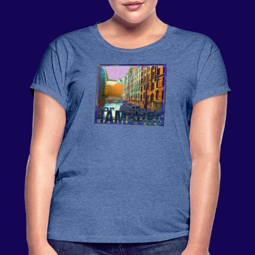 Vor Anker in Hamburg: Speicherstadt, künstlerisch - Frauen Oversize T-Shirt