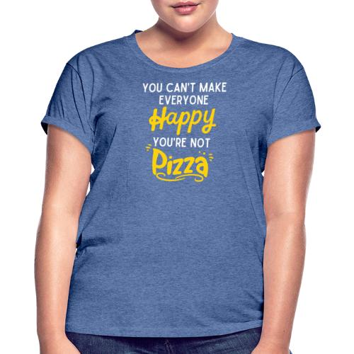 Happy Pizza - Frauen Oversize T-Shirt