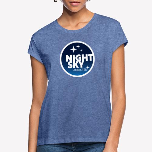 Nocne niebo uzależnione, kolorowe - Koszulka damska oversize