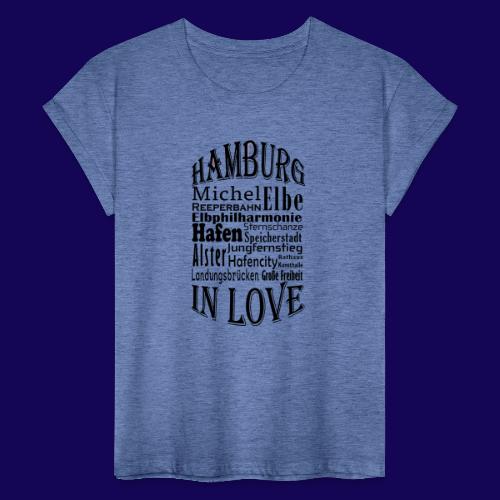 Hamburg in Love: Die Highlights der Hansestadt - Frauen Oversize T-Shirt