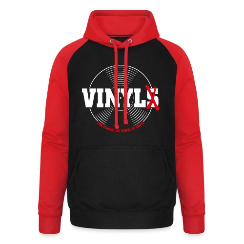 Vinyl ikke Vinyler - Unisex baseball hoodie