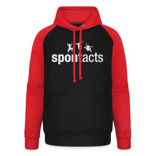 spontacts_Logo_weiss - Unisex Baseball Hoodie