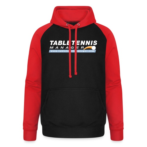 Table Tennis Manager weiss - Unisex Baseball Hoodie