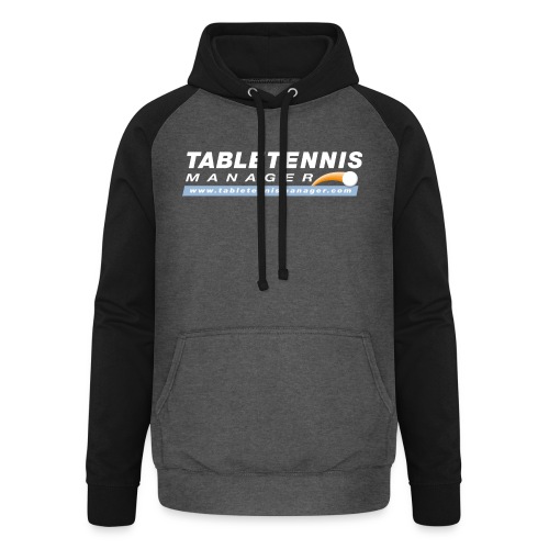 Table Tennis Manager weiss - Unisex Baseball Hoodie