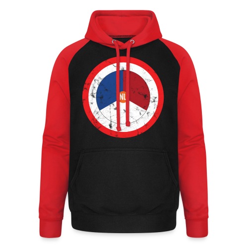 NL washed logo - Uniseks baseball hoodie
