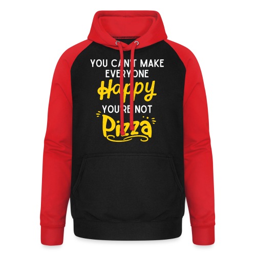 Happy Pizza - Unisex Baseball Hoodie
