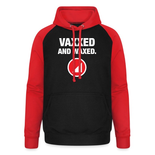 VAXXED - Sudadera con capucha de béisbol unisex