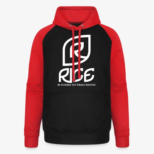 rice vector - Uniseks baseball hoodie