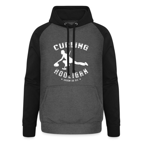Curling Hooligan - Uniseks baseball hoodie