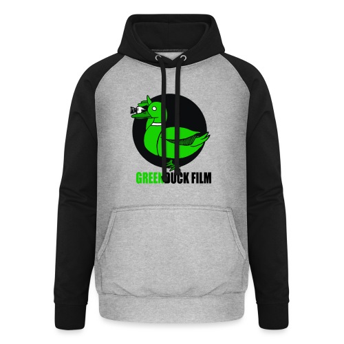 Greenduck Film Logo w. black letters - Unisex baseball hoodie