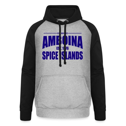 Cidade de Amboina - Blue - Uniseks baseball hoodie