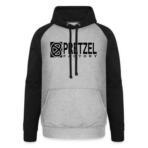 Pretzel Factory Logo Noir - Sweat-shirt baseball unisexe