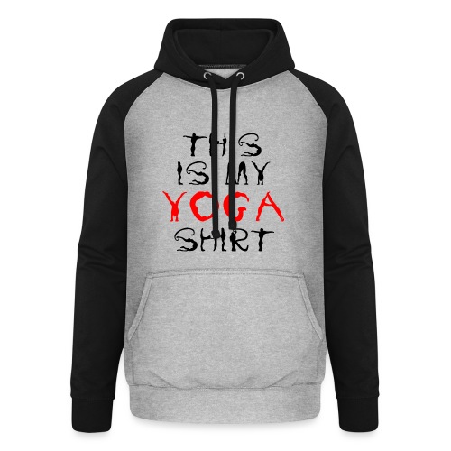 camicia yoga sport namaste spiritualità pace amore - Felpa da baseball con cappuccio unisex