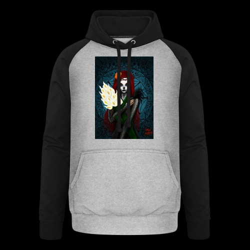 Death and lillies - Unisex Baseball Hoodie