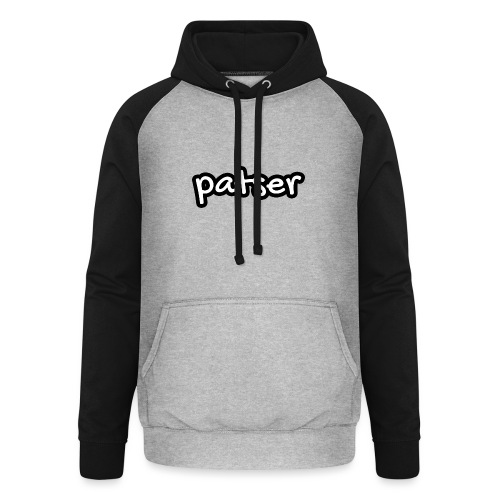 Patser - Basic White - Uniseks baseball hoodie