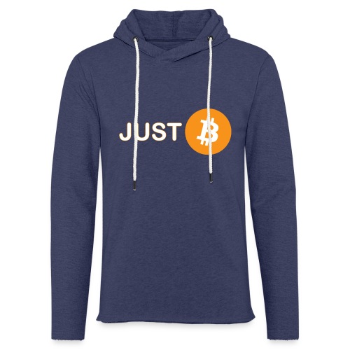 Just Bitcoin - Leichtes Kapuzensweatshirt Unisex