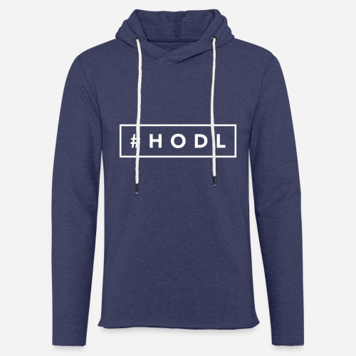 HODL Hashtag - Let sweatshirt med hætte, unisex