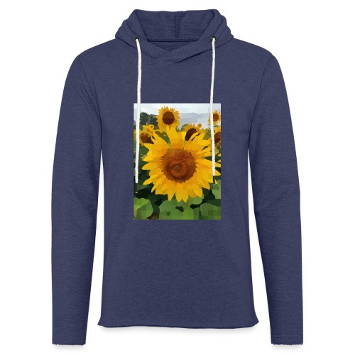 Sonnenblume - Leichtes Kapuzensweatshirt Unisex