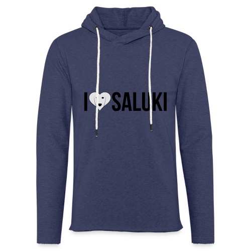 I Love Saluki - Felpa con cappuccio leggera unisex