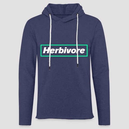 Herbivore Logo White - Felpa con cappuccio leggera unisex