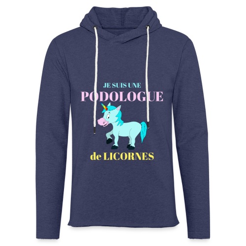 Je suis une podologue de Licornes Humour Cadeau - Sweat-shirt à capuche léger unisexe