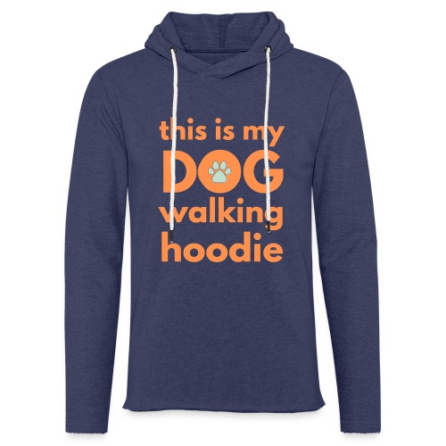 Flott og morsomt motiv til hundeeier - Lett unisex hette-sweatshirt