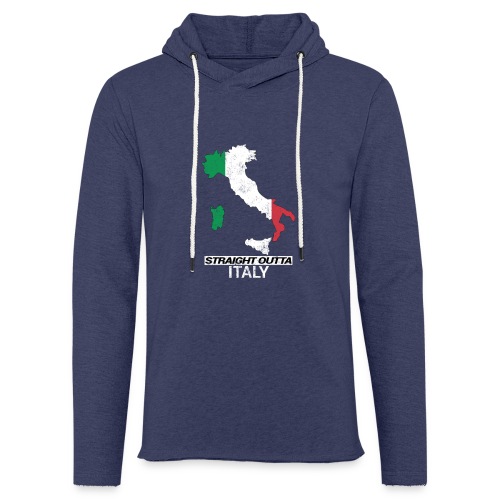Straight Outta Italy (Italia) country map flag - Light Unisex Sweatshirt Hoodie