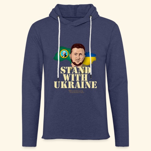 Ukraine Washington - Leichtes Kapuzensweatshirt Unisex
