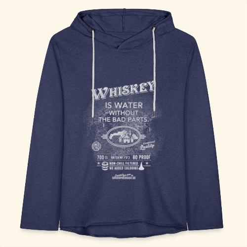 Whiskey is water without the bad parts - Leichtes Kapuzensweatshirt Unisex