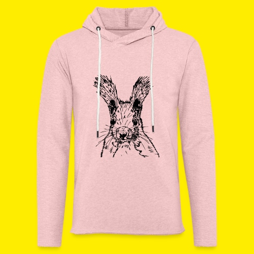 egernstegning - Let sweatshirt med hætte, unisex