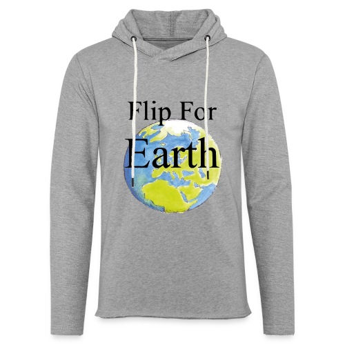 Flip For Earth T-shirt - Lätt luvtröja unisex