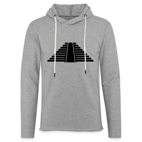 Ziggurat, zwart - Lichte hoodie uniseks