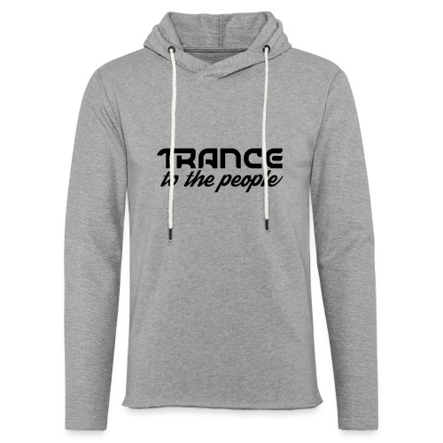 Trance to the People Sort Logo - Let sweatshirt med hætte, unisex