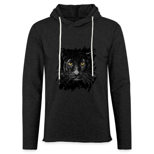 Schwarzer Panther - Leichtes Kapuzensweatshirt Unisex