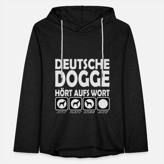 sensor Brøl feudale Deutsche Dogge hört aufs Wort Lustiger Spruch' Unisex Kapuzen-Sweatshirt |  Spreadshirt