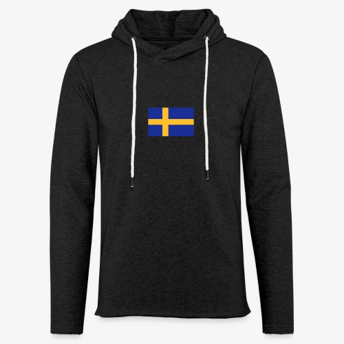Svenska flaggan - Swedish Flag - Lätt luvtröja unisex