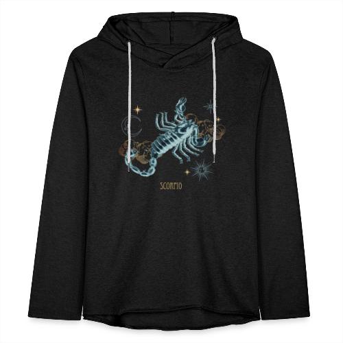 Scorpio Constellation Celestial Map - Let sweatshirt med hætte, unisex