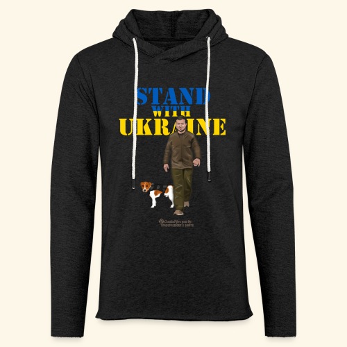 Ukraine Zelensky Patron Stand with Ukraine - Leichtes Kapuzensweatshirt Unisex