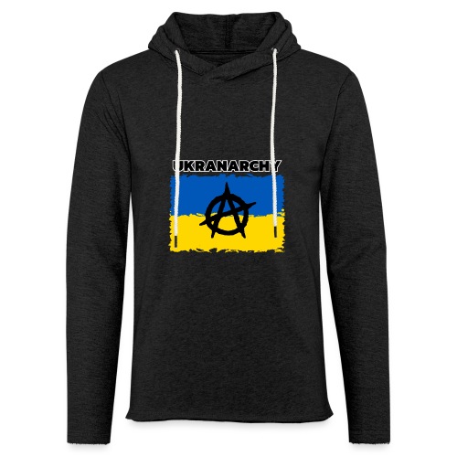 Ukranarchy Ukraine Flag Anarchy - Leichtes Kapuzensweatshirt Unisex