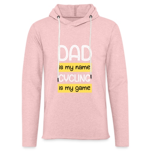 dad is my name cycling is my game - Lett unisex hette-sweatshirt