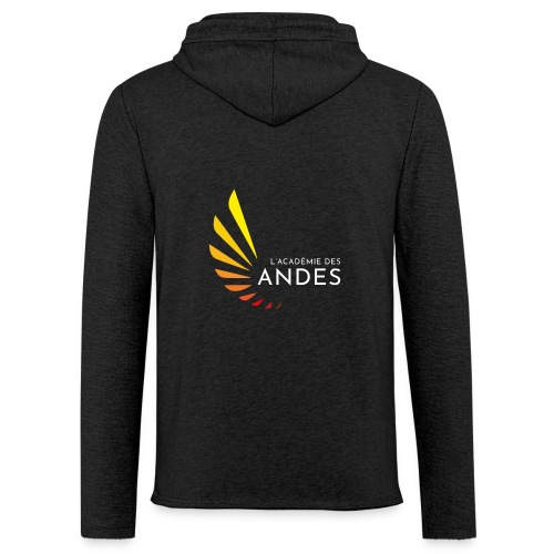 Logo de L' Académie des Andes Blanc devant - Sweat-shirt à capuche léger unisexe